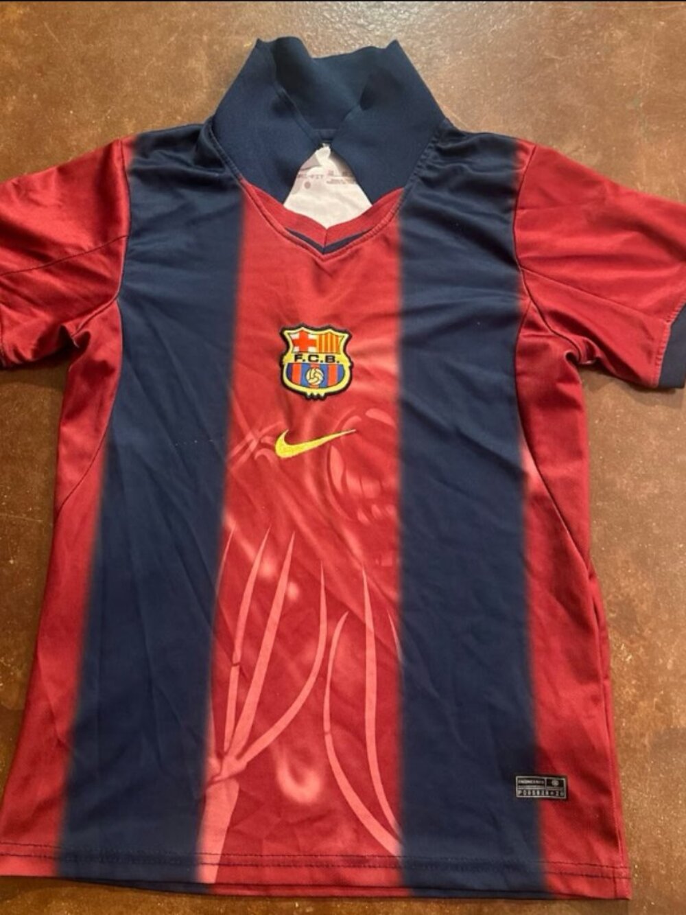 Nike FC Barcelona x Cactus Jack Travis Scott Jersey Youth Size 22 Short Sleeve